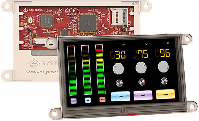 gen4-uLCD-43DT, gen4-uLCD-43DT TFT LCD Colour Display / Touch Screen, 4.3in, 480 x 272pixels gen4-uLCD-43DT, gen4-uLCD-43DT TFT LCD Colour Display / Touch Screen, 4.3in, 480 x 272pixels