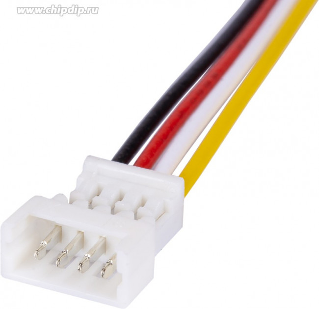 SCT1251FH-04PL100 (HK0083-0019), Розетка на кабель 1,25мм 4pin с проводом 100мм SCT1251FH-04PL100 (HK0083-0019), Розетка на кабель 1,25мм 4pin с проводом 100мм