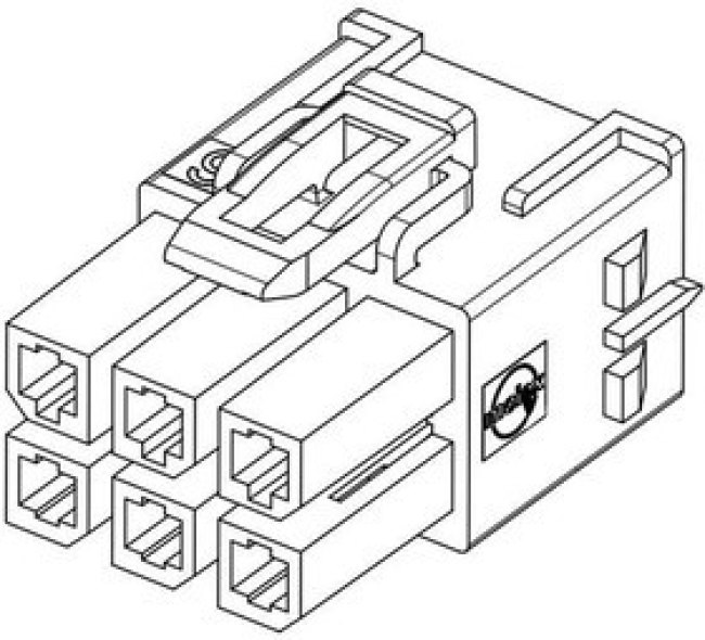 171692-0202, Headers & Wire Housings Mega-fit Recpt HSG DLR 2CKT BLK 171692-0202, Headers & Wire Housings Mega-fit Recpt HSG DLR 2CKT BLK