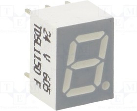TDSL1150, Дисплей: LED, 7-сегментный, 7мм, 0,28", II.зн: 1, красно-оранжевый TDSL1150, Дисплей: LED, 7-сегментный, 7мм, 0,28", II.зн: 1, красно-оранжевый