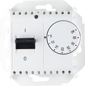 Simon 15 Белый Регулятор тёплого пола, с зондом, 16А, 230В, 3600Вт, 5-40град, IP20