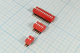 Переключатель DIP-03, 6P2,54, ON-OFF, угловой, DA-03; №10063 ПDIP-03\ 6P2,54\ON-OFF\угл\DA-03\