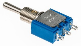 5639A, Toggle Switch, Panel Mount, On-Off-On, SPST, Solder Terminal