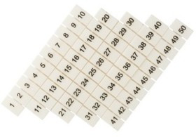 Маркеры для JXB-ST 4 с нумерацией 1-50 (100 шт.) PROxima zb-st-4-1-50