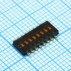 A6H8102, Переключатель DIP 8 групп 0.025A 24В на ленте