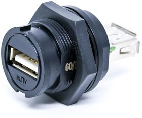 UA-20AMFM-SL7A01, USB Connectors CABLE SCREW 20A M CONN F PIN