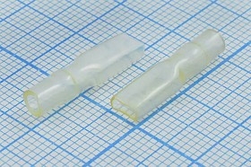 Кожух для клеммы розетка 2,8x0,5, 1H, прозрачный, пластик