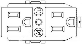 740W-D/02, AC Power Entry Modules DUPLEX RECEPT NEMA 5-15R 15A 125V 740W-D/02, AC Power Entry Modules DUPLEX RECEPT NEMA 5-15R 15A 125V