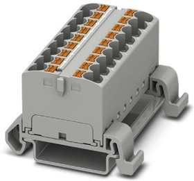 3273702, DIN Rail Terminal Blocks PTFIX 18X4-NS35A GY 3273702, DIN Rail Terminal Blocks PTFIX 18X4-NS35A GY