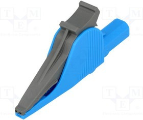 SAK6675NI-BL, Зажим "крокодил", 36А, синий, Диап.захвата: макс.32мм, 1кВ