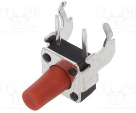 1-1825027-2, Микропереключатель TACT; SPST-NO; Пол: 2; 0,05A/24ВDC; THT; нет