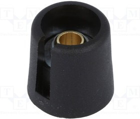 A3016069, Ручка, с указателем, полиамид, dоси: 6мм, d16x16мм, черный