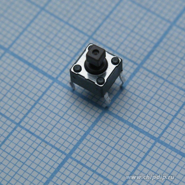 DTS-644R-V, Tactile Switches Through Hole 6*6