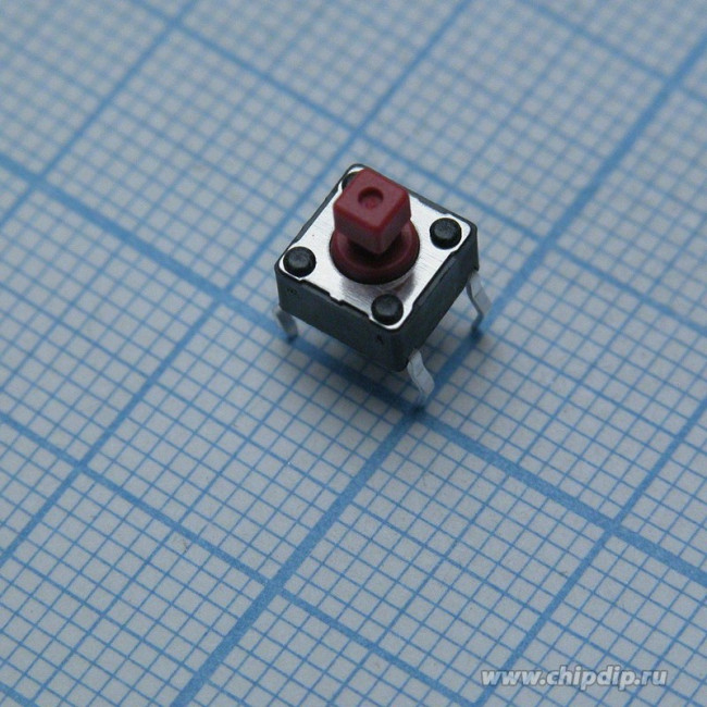 DTS-644R-V, Tactile Switches Through Hole 6*6