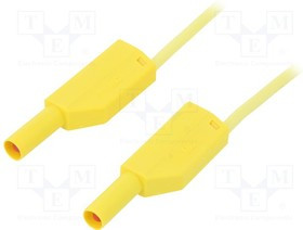 SLK410-E/N/S-10024, Измерительный провод, 19А, с осевым гнездом 4мм, Uном: 1кВ, Дл: 1м