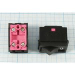 Движковый переключатель на два положения без фиксации, DPST, (ON)-OFF, 1549 ПДв 28x19,2h4,5\ 4C\10А2