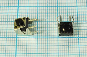 Кнопка тактовая угловая h=4.3мм L-KLS7-TS6606-4.3-180, № 2506 K ПКнТакт 7,4x 6,2x 4,3\h \угл\\\2P+2P