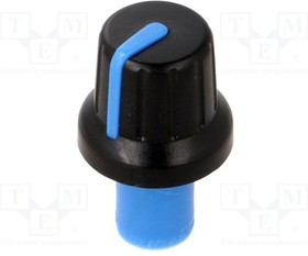 GMN-4P1.5-BL, Ручка, с указателем, ABS, dоси: 6мм, d16x14,4мм, черный