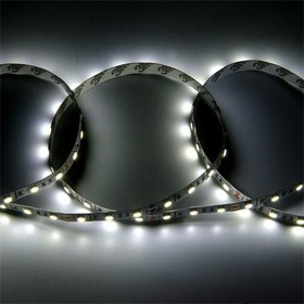 General Лента Светодиодная 5 метров 14,4Вт 12В SMD5050 5 метровм 300 диодов 12 Лм/чип IP20 6500К Холодный белый свет 503420 GLS-5050-60-14.4