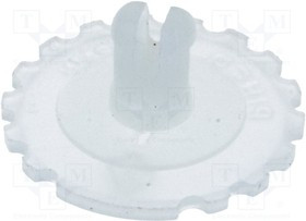 PT15GR-W, Ручка, регулировочное колесо, белый, d16мм, PT15N