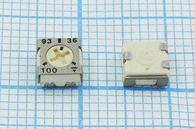 Подстроечный чип резистор 100 Ом, тип 12, SMD (05)