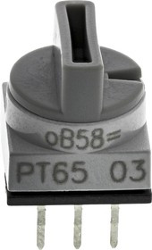 PT65503, Switch DIP N.O./N.C. SP16T 16 Flush Screwdriver 0.15A 42VAC 42VDC PC Pins 30000Cycles 2.54mm Thru-Hole Tube