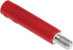 23.1033-22, Red Female Banana Socket, 4 mm Connector, Screw Termination, 32A, 600V, Nickel Plating