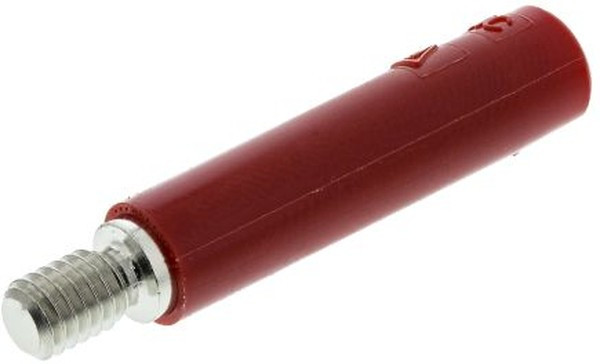 23.1033-22, Red Female Banana Socket, 4 mm Connector, Screw Termination, 32A, 600V, Nickel Plating