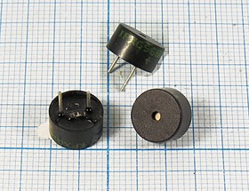 Излучатель звука магнитоэлектрический со встроенным генератором 3В, диаметр 9.6мм, RoHS; згм 10x 5\