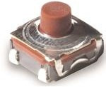 KST221JLFS, 6.2mm 1.73mm Round Button 50mA Brick nogging 6.2mm SPST 32V SMD Tactile Switches