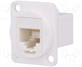 CP30220W, Соединитель, FT, Кат: 5e, Конф: 8p8c, гнездо RJ45, с обеих сторон