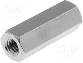 TFF-M4X20/DR116, Дистанцирующая стойка с резьбой, 20мм, Внутр.резьба: M4, латунь