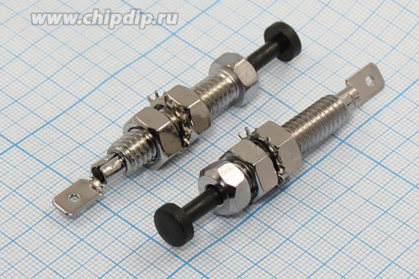 Микропереключатель, 20А, переключение ON-(OFF), PIN-7, 12В, d 8.0