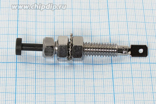 Микропереключатель, 20А, переключение ON-(OFF), PIN-7, 12В, d 8.0