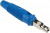 930726102, Blue Male Banana Plug, 4 mm Connector, Screw Termination, 16A, 60V, Nickel Plating