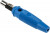 930726102, Blue Male Banana Plug, 4 mm Connector, Screw Termination, 16A, 60V, Nickel Plating