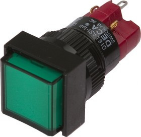 D16LMS1-1abHG, Кнопка с LED подсветкой 250В/5А