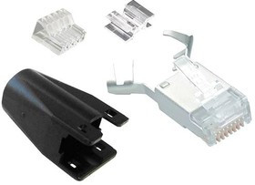 SS-39200-093, Modular Connectors / Ethernet Connectors Mod Plug CAT6a 8P 8C .056-.062 Cond