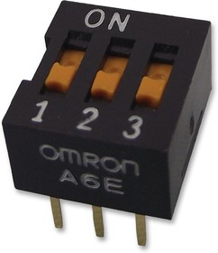 A6ER5101, DIP / SIP переключатель, 5 схем(-а), Клавиша, Сквозное Отверстие, SPST, 24 В DC, 25 мА A6ER5101, DIP / SIP переключатель, 5 схем(-а), Клавиша, Сквозное Отверстие, SPST, 24 В DC, 25 мА