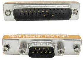 RND 205-00931, Mini D-Sub Adapter, D-Sub 25-Pin Plug / D-Sub 9-Pin Plug