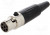 AG6F, Вилка, XLR mini, "мама", PIN: 6, на провод, пайка, 1,2А, 0,38мм2