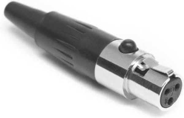 AG6F, Вилка, XLR mini, "мама", PIN: 6, на провод, пайка, 1,2А, 0,38мм2