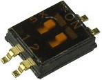 DHN-02-T-V, DIP Switches / SIP Switches Half Pitch Dip switch 1.6mm height