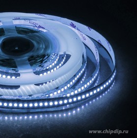 00-300 Светодиодная лента 24В, ПРО, 18Вт/м, smd2835, 168д/м, IP20, 2000Лм/м, подложка 10мм, 5м, 6500