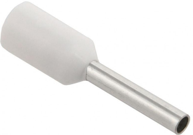 Наконечник IEK Е 0,75-08 0.75мм2 дл.14.4мм белый/серый (упак.:100шт) (UGN10-C75-02-08)