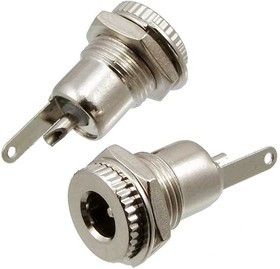 TC 5.5x2.5mm metal, Разъём питания штырьковый TC 5.5x2.5 мм metal, 2А