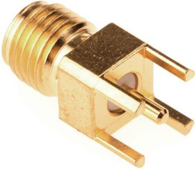 221789-1, Conn SMA 0Hz to 4GHz 50Ohm Solder ST Thru-Hole RCP Gold Package