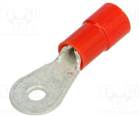 BM00101, Наконечник: кольцевой, M2,5, d: 2,6мм, 0,25-1,5мм2, обжим, луженые