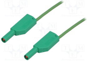 SLK410-E/SIL-10025, Измерительный провод, 19А, с осевым гнездом 4мм, Uном: 1кВ, Дл: 1м