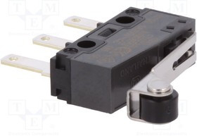 AVM38553AT, Микропереключатель SNAP ACTION, с рычагом (с роликом), SPDT